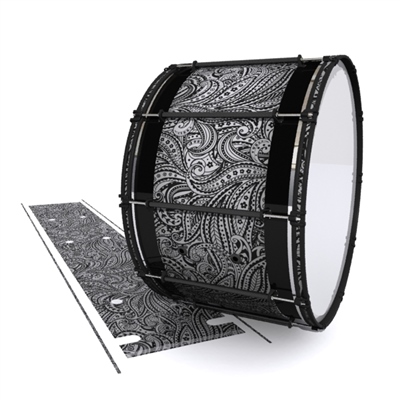 System Blue Professional Series Bass Drum Slip - Grey Paisley (Themed)