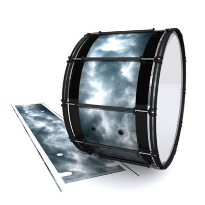 System Blue Professional Series Bass Drum Slip - Grey Smokey Clouds (Themed)