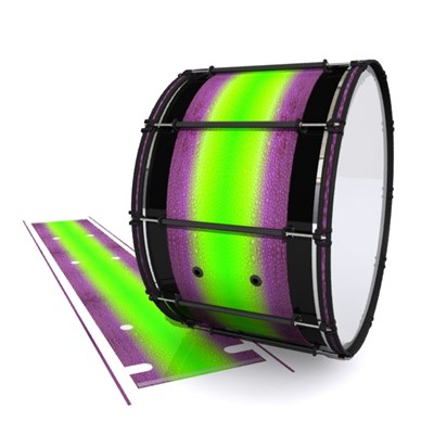System Blue Professional Series Bass Drum Slip - Joker Drop Fade (Purple) (Green)