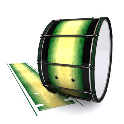 System Blue Professional Series Bass Drum Slip - Jungle Stain Fade (Green)