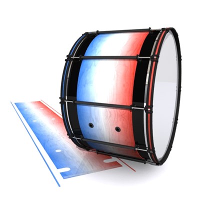 System Blue Professional Series Bass Drum Slip - Patriotic Maple Fade (Red) (Blue)