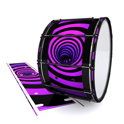System Blue Professional Series Bass Drum Slip - Purple Vortex Illusion (Themed)