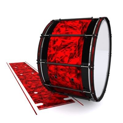 System Blue Professional Series Bass Drum Slip - Red Cosmic Glass (Red)