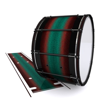 System Blue Professional Series Bass Drum Slip - Red River Fade (Red) (Aqua)