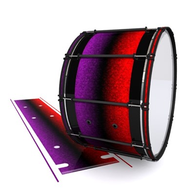 System Blue Professional Series Bass Drum Slip - Rosso Galaxy Fade (Red) (Purple)