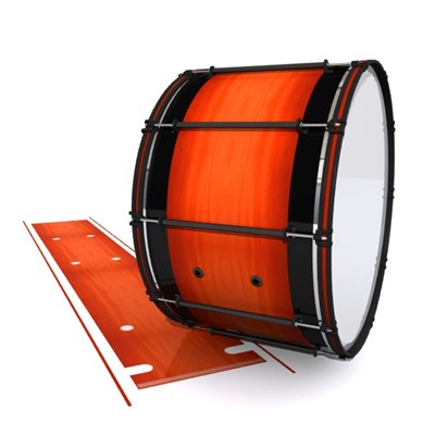 System Blue Professional Series Bass Drum Slip - Scarlet Stain (Orange)