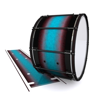 System Blue Professional Series Bass Drum Slip - Shark Attack (Aqua) (Red)