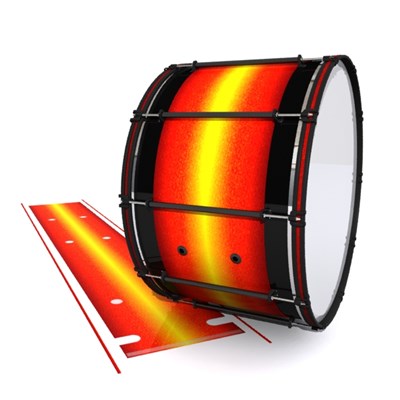System Blue Professional Series Bass Drum Slip - Sunfire (Orange) (Yellow)