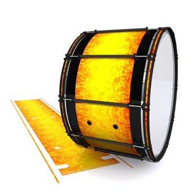 System Blue Professional Series Bass Drum Slip - Sunleaf (Orange) (Yellow)