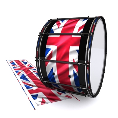 System Blue Professional Series Bass Drum Slip - Union Jack (Themed)
