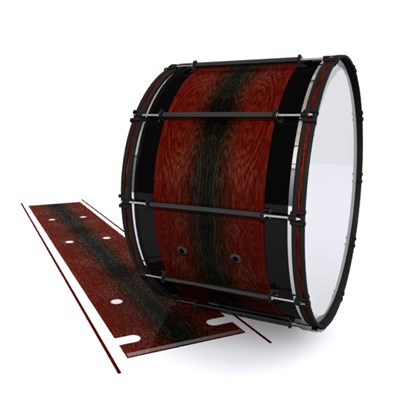 System Blue Professional Series Bass Drum Slip - Weathered Rosewood (Red)