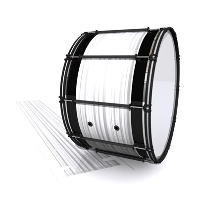 System Blue Professional Series Bass Drum Slip - White Horizon Stripes (Neutral)