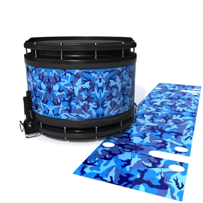 System Blue Professional Series Snare Drum Slip - Blue Wing Traditional Camouflage (Blue)