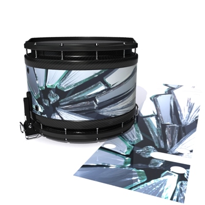 System Blue Professional Series Snare Drum Slip - Broken Glass (Themed)