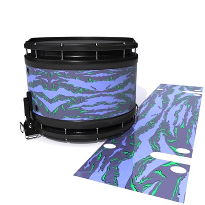 System Blue Professional Series Snare Drum Slip - Electric Tiger Camouflage (Purple)