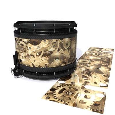 System Blue Professional Series Snare Drum Slip - Golden Gears (Themed)