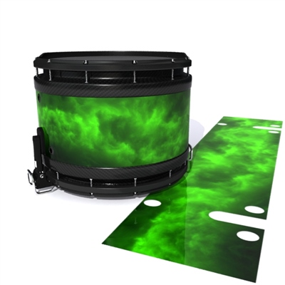 System Blue Professional Series Snare Drum Slip - Green Smokey Clouds (Themed)
