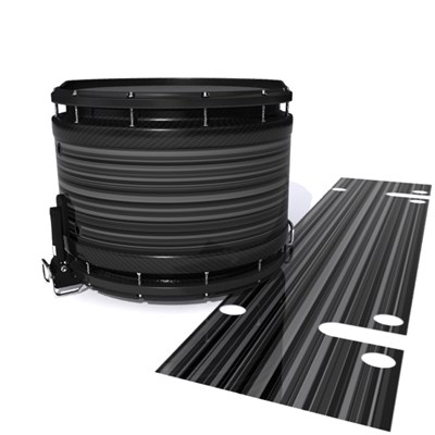 System Blue Professional Series Snare Drum Slip - Grey Horizon Stripes (Neutral)
