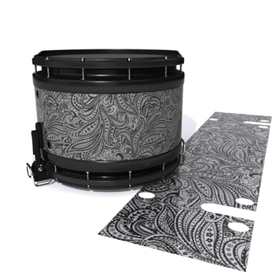 System Blue Professional Series Snare Drum Slip - Grey Paisley (Themed)