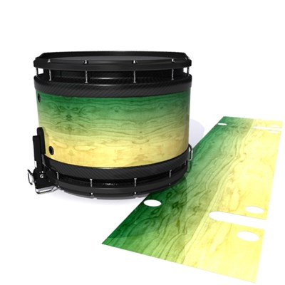 System Blue Professional Series Snare Drum Slip - Jungle Stain Fade (Green)