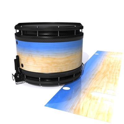 System Blue Professional Series Snare Drum Slip - Maple Woodgrain Blue Fade (Blue)