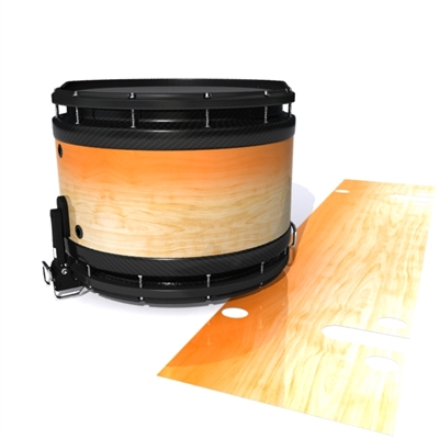 System Blue Professional Series Snare Drum Slip - Maple Woodgrain Orange Fade (Orange)