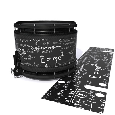 System Blue Professional Series Snare Drum Slip - Mathmatical Equations on Black (Themed)