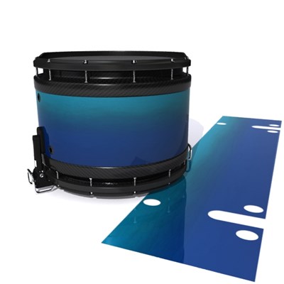 System Blue Professional Series Snare Drum Slip - Pacific Fade (Blue) (Aqua)