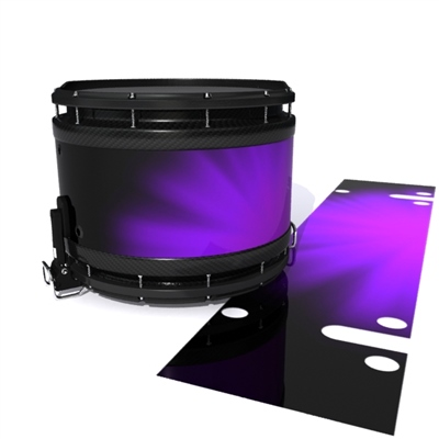 System Blue Professional Series Snare Drum Slip - Purple Light Rays (Themed)