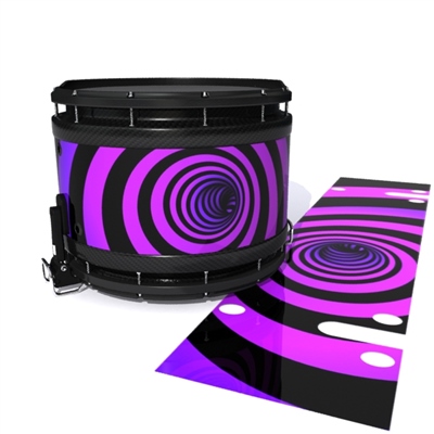 System Blue Professional Series Snare Drum Slip - Purple Vortex Illusion (Themed)