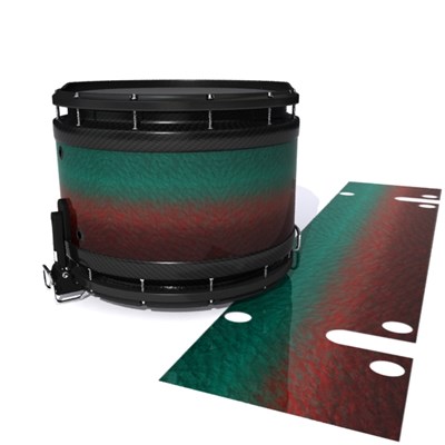System Blue Professional Series Snare Drum Slip - Red River Fade (Red) (Aqua)