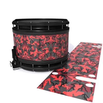 System Blue Professional Series Snare Drum Slip - Red Slate Traditional Camouflage (Red)