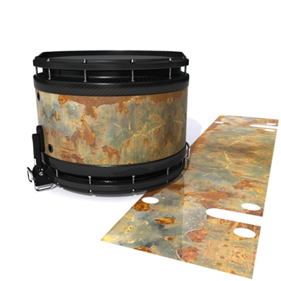 System Blue Professional Series Snare Drum Slip - Rusted Metal (Themed)