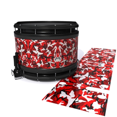 System Blue Professional Series Snare Drum Slip - Serious Red Traditional Camouflage (Red)