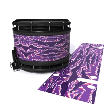 System Blue Professional Series Snare Drum Slip - Violet Voltage Tiger Camouflage (Purple)