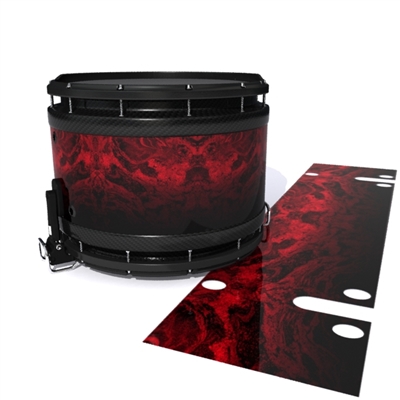 System Blue Professional Series Snare Drum Slip - Volcano GEO Marble Fade (Red)