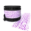 System Blue Professional Series Snare Drum Slip - Wave Brush Strokes Purple and White (Purple)