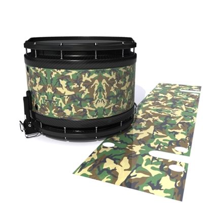 System Blue Professional Series Snare Drum Slip - Woodland Traditional Camouflage (Neutral)
