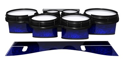 System Blue Professional Series Tenor Drum Slips - Andromeda Blue Rosewood (Blue)