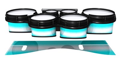 System Blue Professional Series Tenor Drum Slips - Aqua Wake (Aqua)