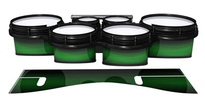 System Blue Professional Series Tenor Drum Slips - Asparagus Stain Fade (Green)