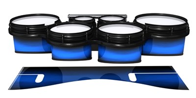 System Blue Professional Series Tenor Drum Slips - Azure Stain Fade (Blue)