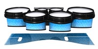 System Blue Professional Series Tenor Drum Slips - Blue Ice (Blue)