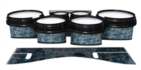 System Blue Professional Series Tenor Drum Slips - Blue Slate Traditional Camouflage (Blue)