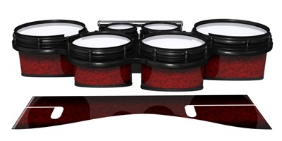 System Blue Professional Series Tenor Drum Slips - Burning Embers (red)