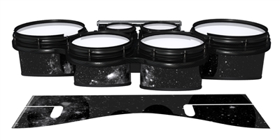 System Blue Professional Series Tenor Drum Slips - BW Galaxy (Themed)