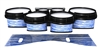 System Blue Professional Series Tenor Drum Slips - Chaos Brush Strokes Blue and White (Blue)