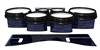 System Blue Professional Series Tenor Drum Slips - Chaos Brush Strokes Navy Blue and Black (Blue)