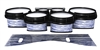 System Blue Professional Series Tenor Drum Slips - Chaos Brush Strokes Navy Blue and White (Blue)