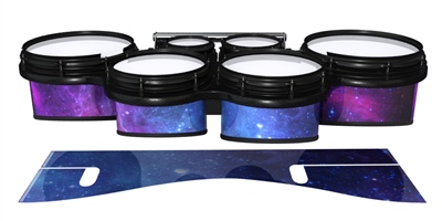 System Blue Professional Series Tenor Drum Slips - Colorful Galaxy (Themed)